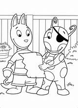 Coloring Backyardigans Pages Book Cartoons Info Coloriage Cartoon Coloringtop sketch template