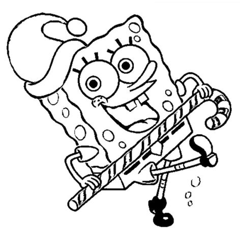 spongebob  patrick christmas coloring pages bubakidscom