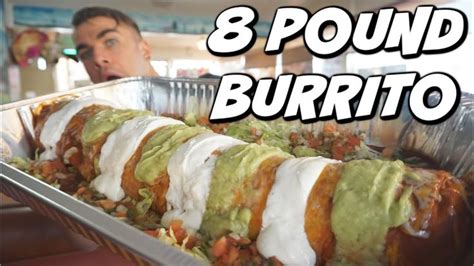 massive lb mexican burrito challenge biggest burrito     burritos man