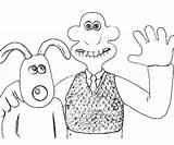 Gromit Wallace Coloring Pages Colouring Walace Print Search Worksheets Button Using sketch template