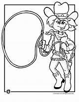Coloring Cowgirl Pages Cowboy Horse Western Cowboys Colouring Printable Bible Theme Color Popular Getcolorings Would sketch template