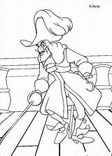 Coloring Pages Hook Captain Pan Peter Popular sketch template