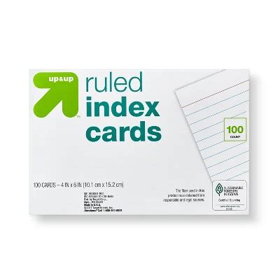 ct    ruled index cards white   target