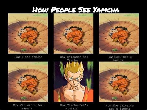 yamcha     weakest dragon ball  characters   decided    funny pin
