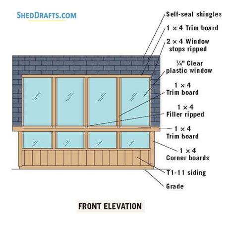 greenhouse saltbox garden shed plans blueprints