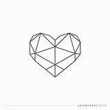 Geometric Heart Vector Tattoo Drawing Choose Board Visit Rawpixel Style sketch template