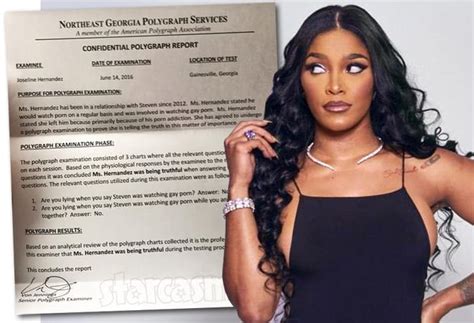 Joseline Hernandez Shares Polygraph Test Results About