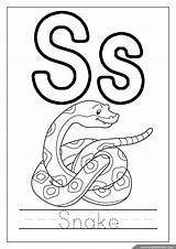 Snake Letters Englishforkidz Preschool sketch template