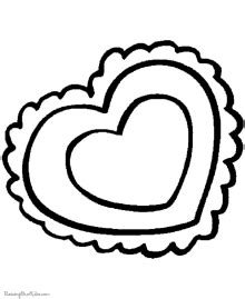 preschool valentines day coloring pages