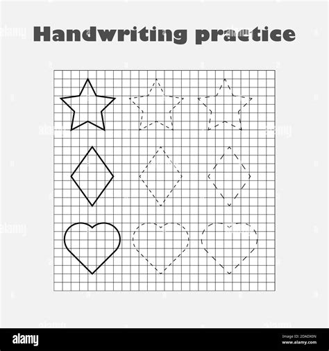 handwriting practice sheet kids preschool activity educational