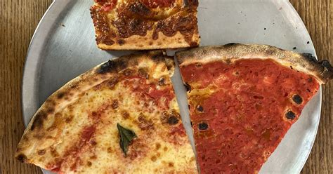 brooklyn pizza slice restaurant fandf opens with a bang eater ny