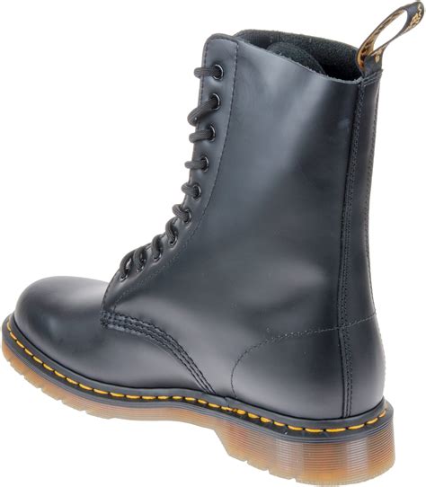 dr martens  black smooth  casual boots humphries shoes