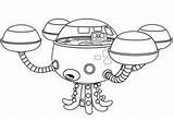 Octonauts Octopod Submarine Octopus Dibujos Octonautes Dessins Coloriages Colornimbus Coloringfolder Authentique Animés sketch template