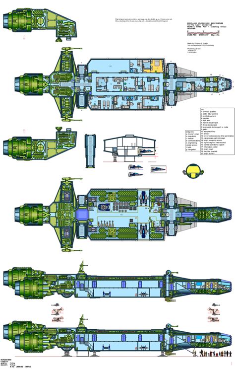 spaceship floorplans cutaways  pinterest cutaway deck plans  nova