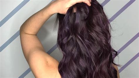 dark purple hair    popular hair colour  spring