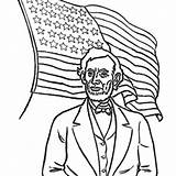 Lincoln Coloring Pages President Abraham Getcolorings Click sketch template
