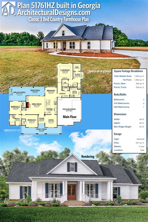 plan hz classic  bed country farmhouse plan farmhouse plans country farmhouse plans