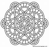 Coloring Pages Mandala Crafthubs Kids Printable sketch template