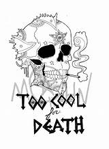Coloring Death sketch template