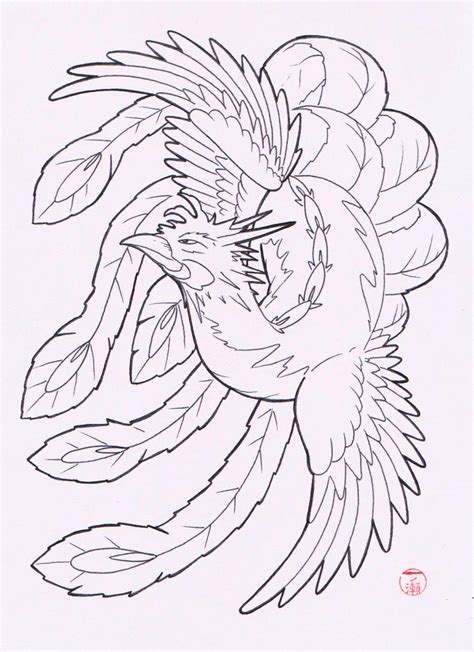 phoenix tattoo  laranj  deviantart