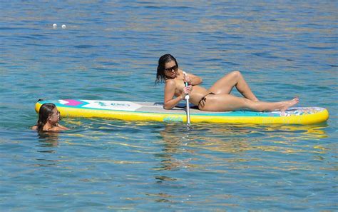Katie Salmon Topless With India Jennings In Ibiza