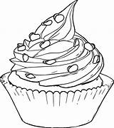 Cupcake Coloring Drawing Pages Sketch Perfectly Perfect Cupcakes Drawings Cream Paintingvalley Clipart Printable sketch template