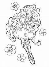 Cure Felice Coloring Kotoha Hanami Precure Mahou Tsukai Official Line Zerochan Anime Princess Go Info sketch template