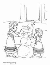 Elsa Frozen Olaf Colorat Reine Neiges Gheata Regatul Printese Snowman Plansa Micutele Planse Neige Bonhomme Fabriquant Petites Congelante Neve Everfreecoloring sketch template