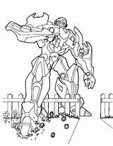 Transformers Coloring Pages Trailers Movie sketch template