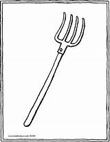 Drawing Pitchfork Coloring Pages Fork Colouring Comments Paintingvalley sketch template