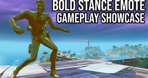 New Bold Stance Emote Gameplay Showcase Gold Midas
