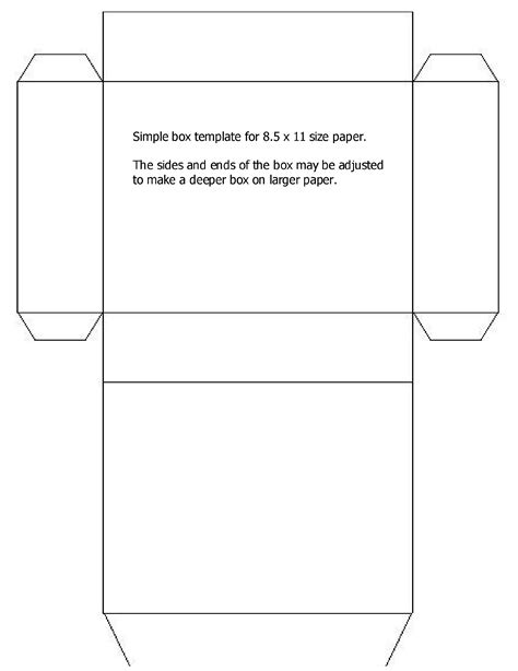 printable gift box templates en