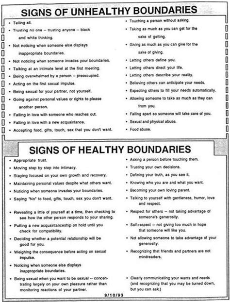 healthy boundaries worksheet bing images therapy tools art therapy