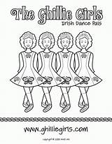 Irish Coloring Dance Pages Girls Dancing Ghillie Setter Heidi Step Printable Pals Colorings Book Will Dresses Dancers Color Popular Kids sketch template