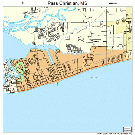 pass christian mississippi street map