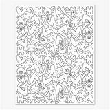 Autism Coloring Awareness Puzzle Somebody sketch template