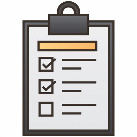 checklist document form report survey icon   iconfinder