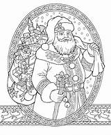 Coloring Santa Christmas Pages Colorful Book Colorit sketch template