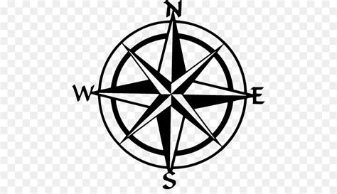Compass Rose Drawing Clip Art Compas Png Download 514 507 Free