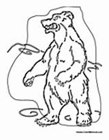 Bear Growl Standing Bears sketch template
