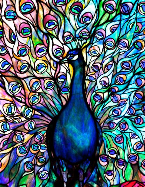 awesome peacock stained glass window panels desain interior rumah kecil