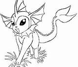 Vaporeon Coloring Pokemon Pages Colouring Getcolorings Color Print Go Printable Choose Board sketch template