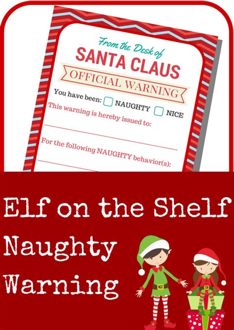 elf   shelf naughty warning letter  grande life
