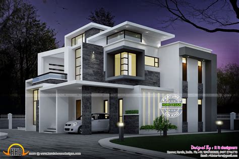 grand contemporary home design kerala home design  floor plans  dream houses