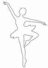 Outline Dancer Clipart Ballerina Ballet Coloring Pages Library sketch template