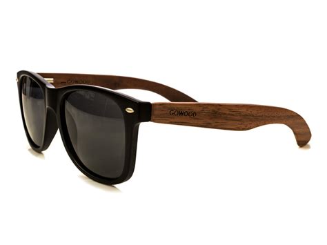 classic wayfarer sunglasses with walnut legs go wood