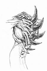 Starcraft Zerg Blizzard Hydralisk Alien Monstruos Videogamesartwork sketch template