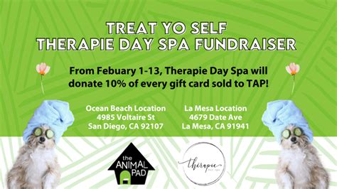 therapie day spa fundraiser  animal pad
