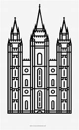Temple Coloring Sketch Slc Text Seekpng sketch template