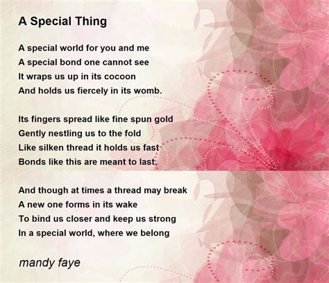 special   special  poem  mandy faye